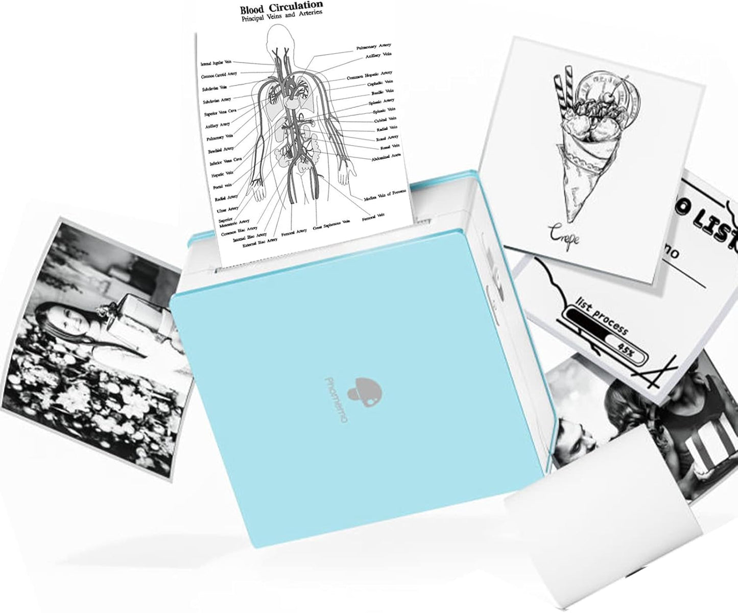 Phomemo M02 Wireless Mini Printer for Study Notes and Stickers - Green