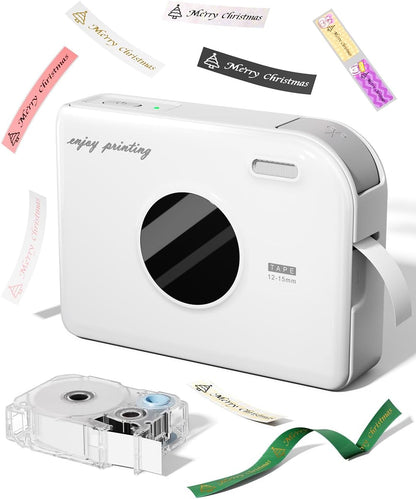Phomemo A30 Portable Home Label Maker and Ribbon Printer - White