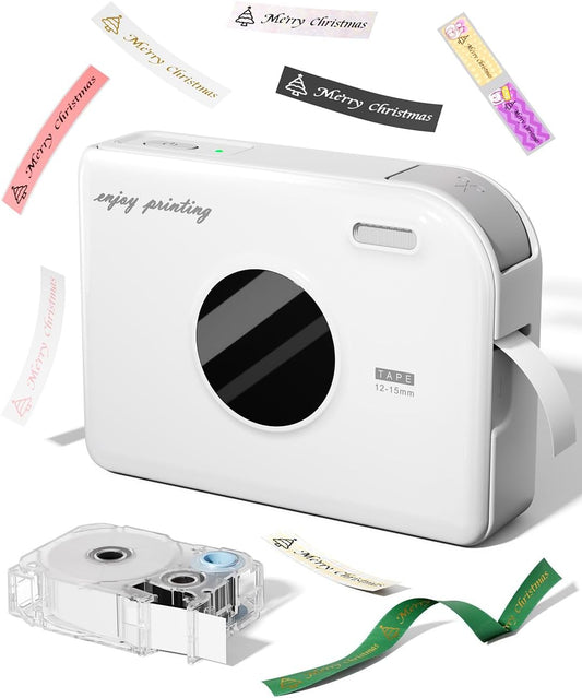 Phomemo A30 Portable Home Label Maker and Ribbon Printer - White