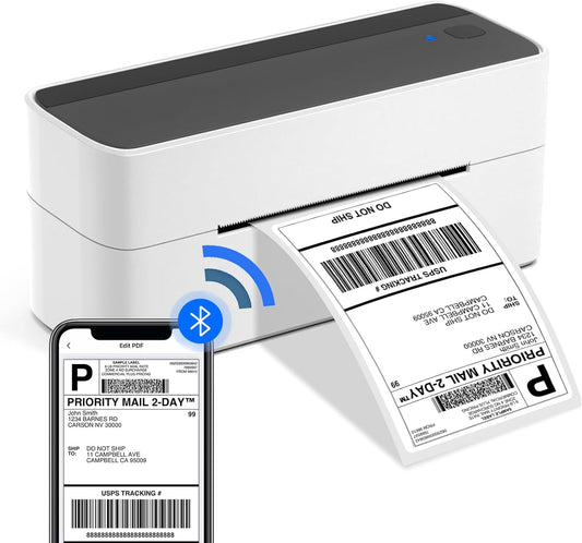 Phomemo 241BT Shipping Label Printer - Black and White