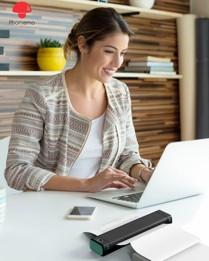 Phomemo Folded 8.5" x 11" US Letter Thermal Paper, Compatible with M08F, Q302, M832, 200 Sheets - White