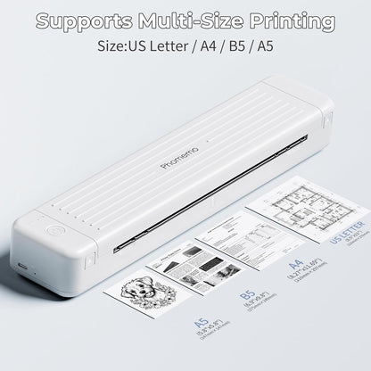 Phomemo P831 Wireless Printer for Office and Home - White