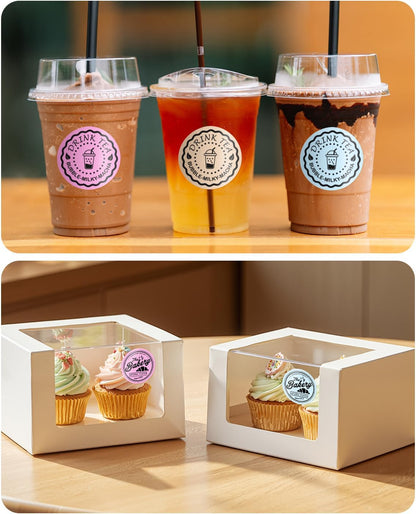 Phomemo 1.96" x 1.96" (50x50 mm) Round Labels for M110, M220, PM241BT - Blue / Pink / Khaki