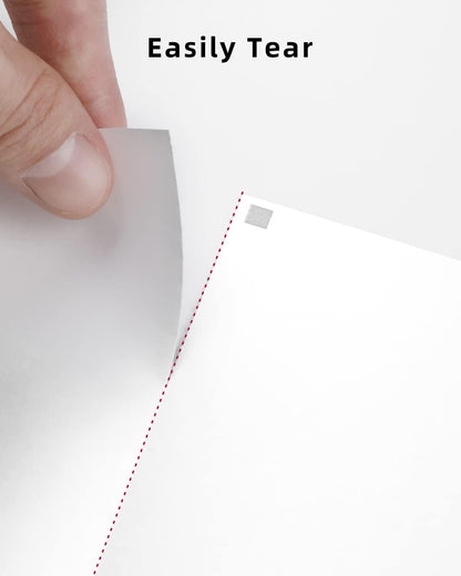 Phomemo Folded 8.5" x 11" US Letter Thermal Paper, Compatible with M08F, Q302, M832, 200 Sheets - White