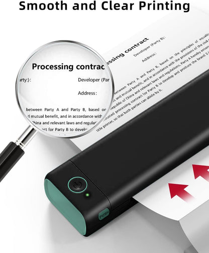 Phomemo Folded 8.5" x 11" US Letter Thermal Paper, Compatible with M08F, Q302, M832, 200 Sheets - White