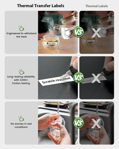 Phomemo A30 Portable Home Label Maker and Ribbon Printer - Green