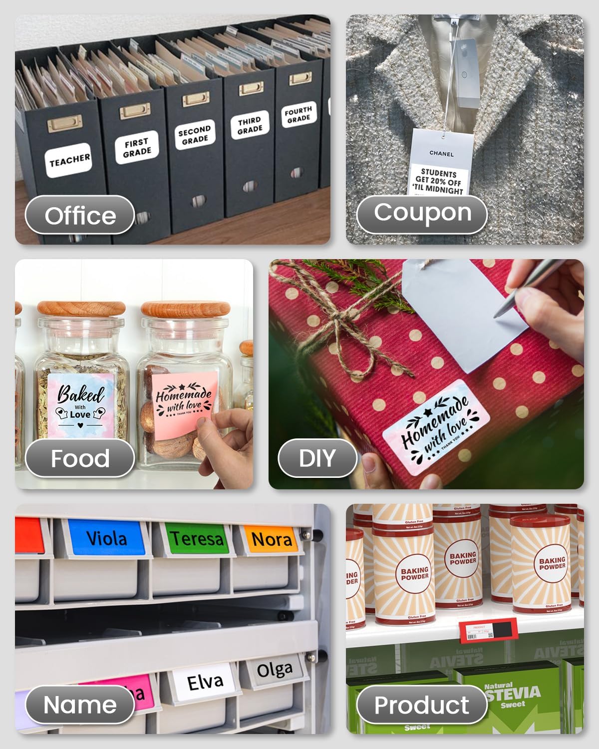 Phomemo M220 3.15’‘ Label Maker For Product Labels, Stickers, Logo - Black