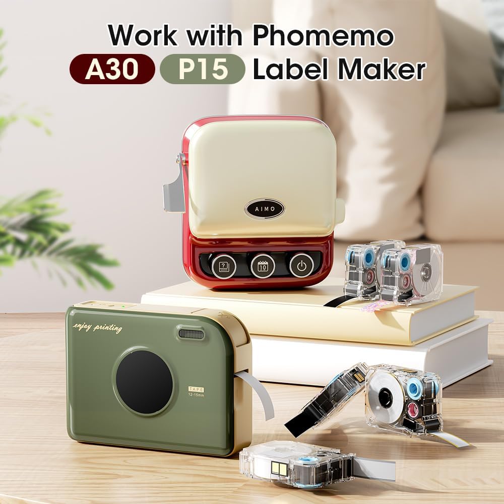 Phomemo A30 Exclusive Embellish Gold Print on Navy Satin Ribbon - Navy Blue