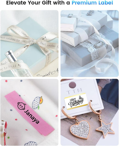 Phomemo A30 Portable Home Label Maker and Ribbon Printer - White