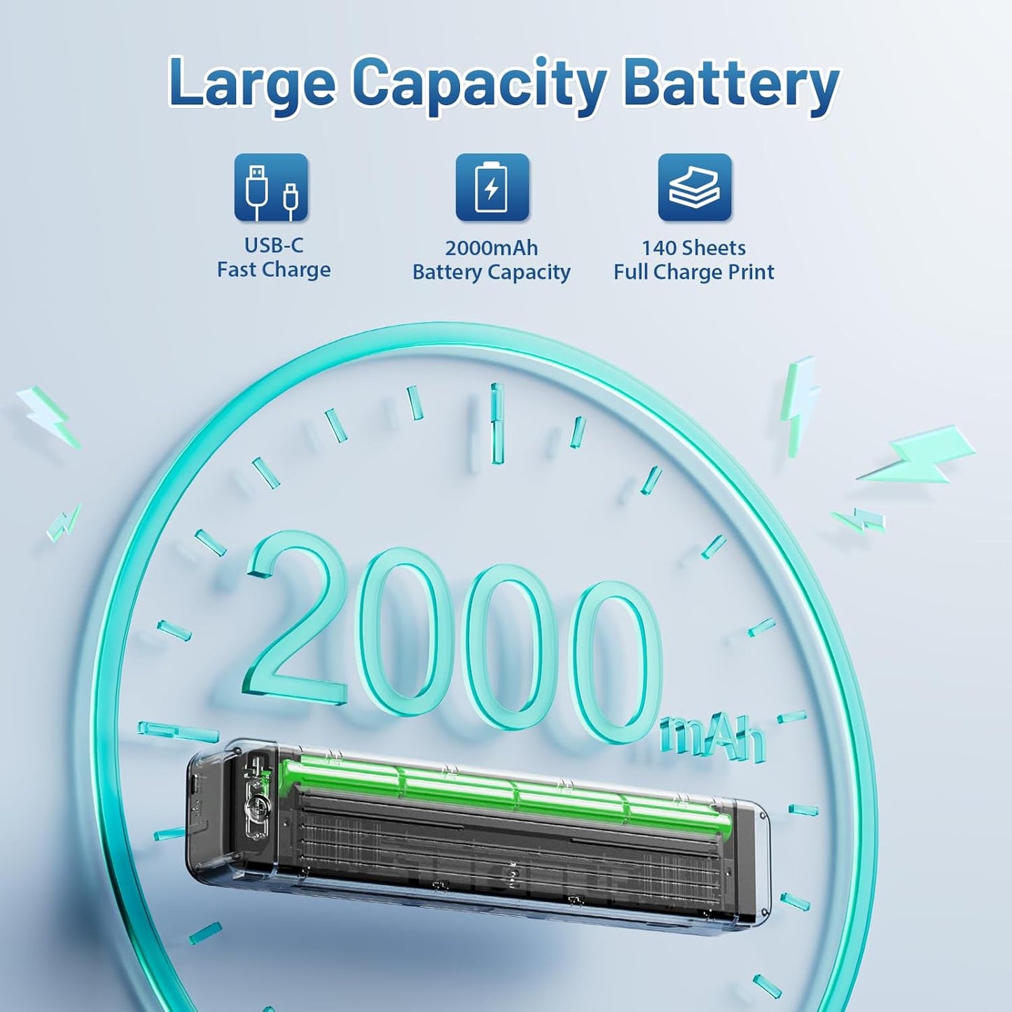 Phomemo P831 Wireless Printer for Office and Home - Black