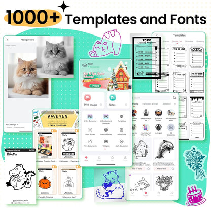 Phomemo M02 Wireless Mini Printer for Study Notes and Stickers - Green