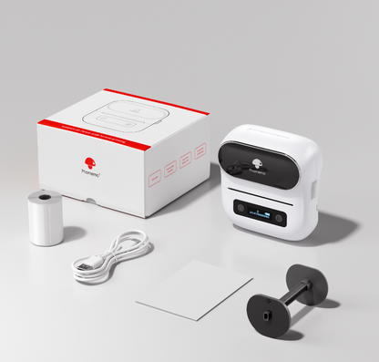 Phomemo M220 Portable Printer Label Maker for Product Label and Logo Sticker - White