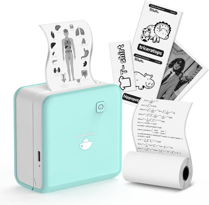Phomemo M02 PRO Sticker Maker for AI Stickers and Study Notes - Green