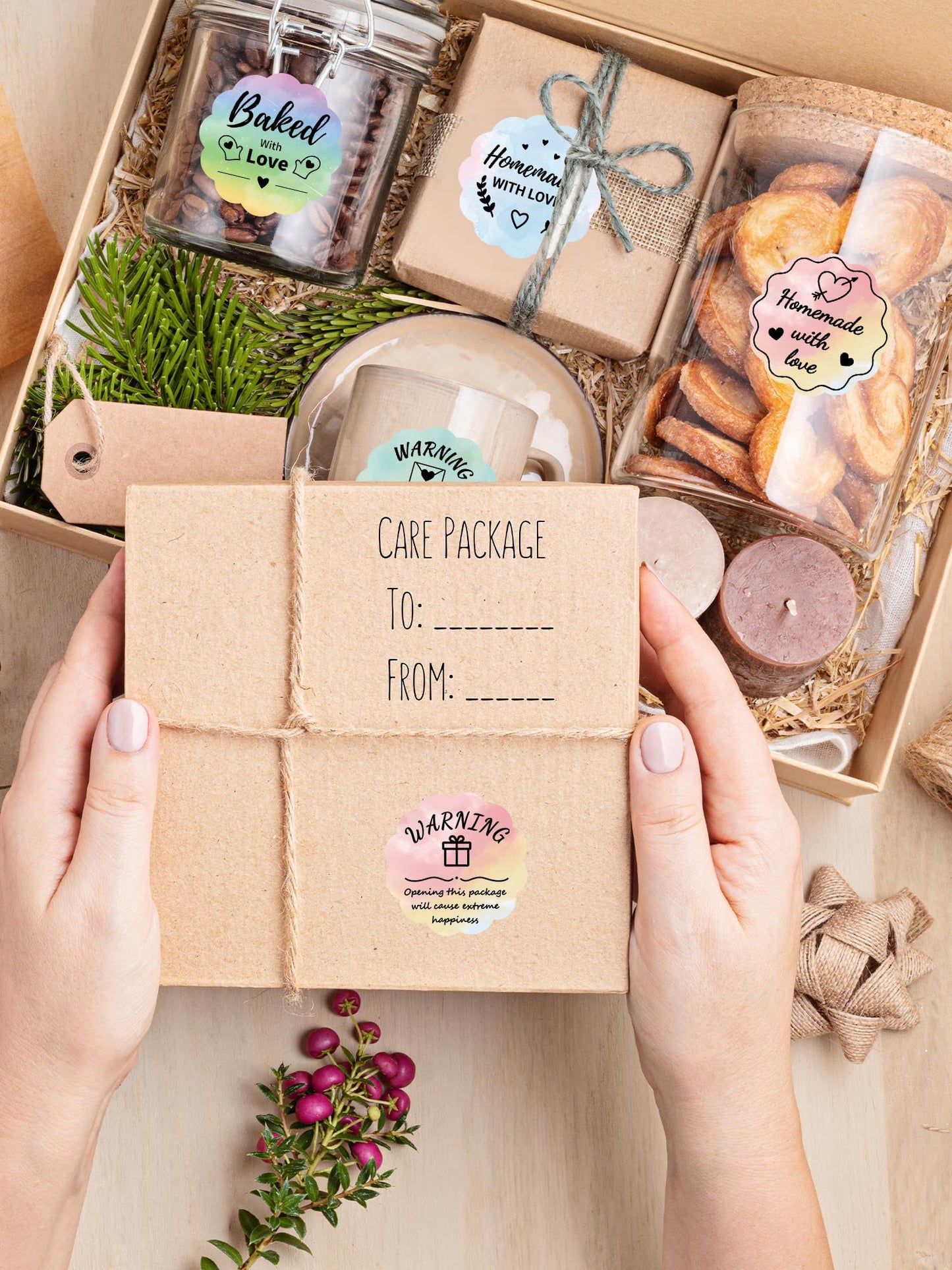 Phomemo 1.96" x 1.96" (50x50 mm) Round Labels for M110/M220/241BT DIY, Barcode, Packing, Adress - Green