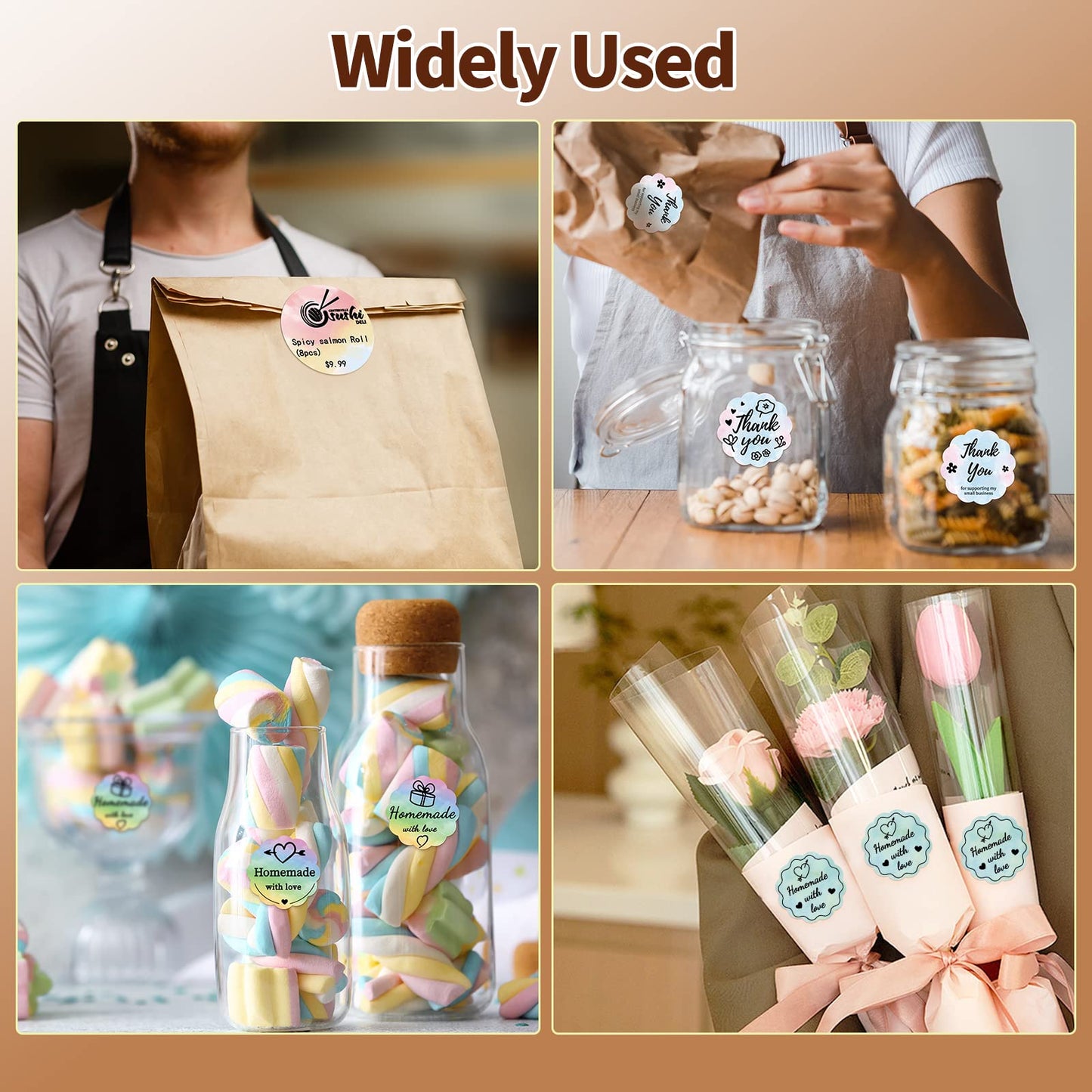 Phomemo 1.96" x 1.96" (50x50 mm) Round Labels for M110/M220/241BT DIY, Barcode, Packing, Adress - Green