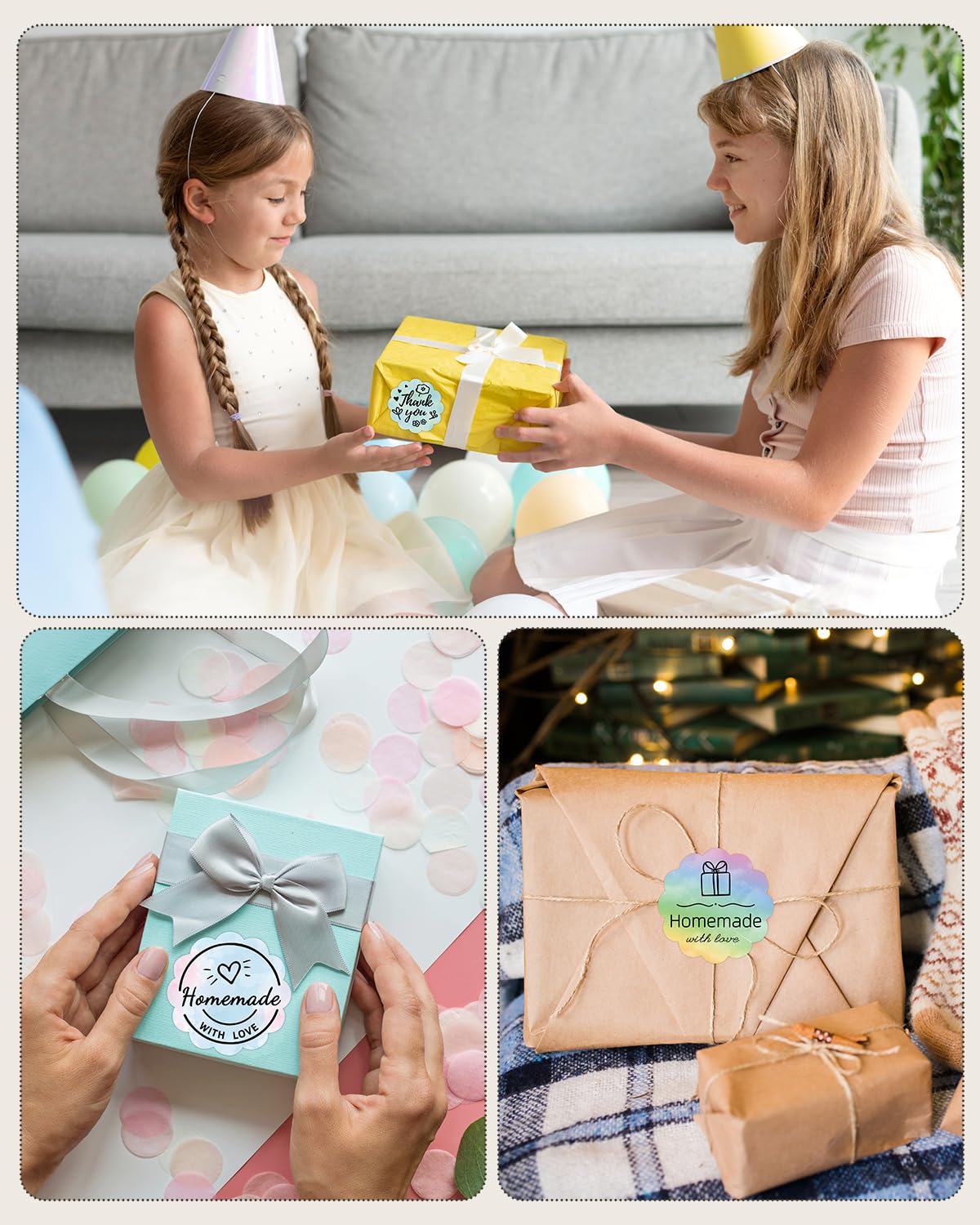 Phomemo 1.96" x 1.96" (50x50 mm) Round Labels for M110/M220/241BT DIY, Barcode, Packing, Adress - Green