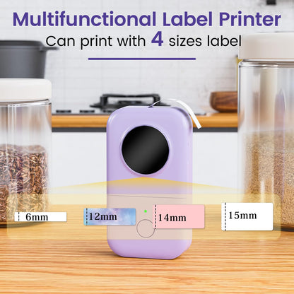 Phomemo D30 Portable Label Maker for Home and Office 0.59 inch label width - Purple