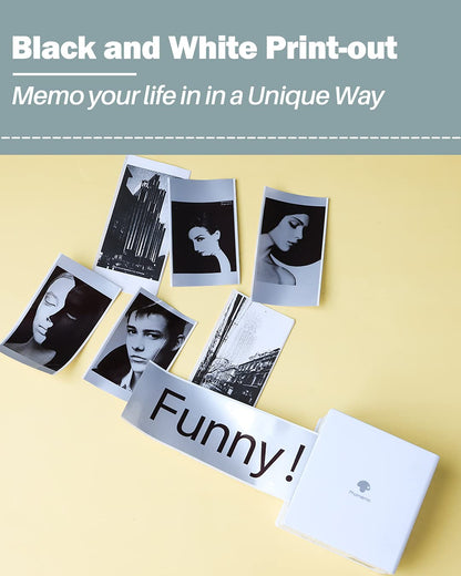 Phomemo M02 Wireless Mini Printer for Study Notes and Stickers - White