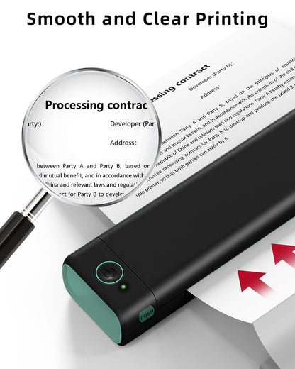 Phomemo Folded 8.5" x 11" US Letter Thermal Paper, Compatible with M08F, Q302, M832, 100 Sheets - White