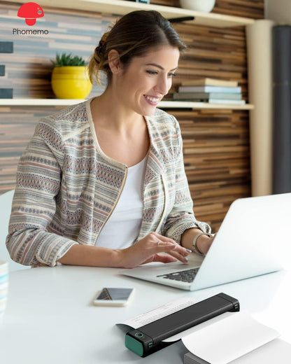 Phomemo Folded 8.5" x 11" US Letter Thermal Paper, Compatible with M08F, Q302, M832, 100 Sheets - White